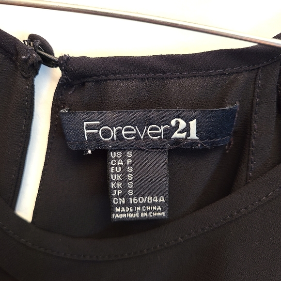 Forever 21 Black Blouse - Picture 3 of 4